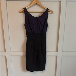 Purple and Black Sleeveless Cocktail  Dress (with pockets)